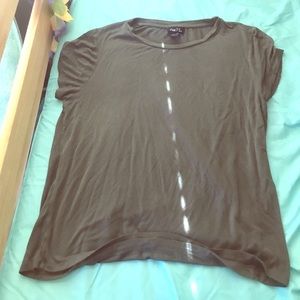 Olive green crop top